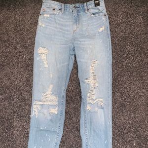 Abercrombie high rise mom jeans